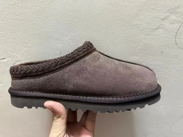 UGG Tasman Beige Suede Slippers - 10