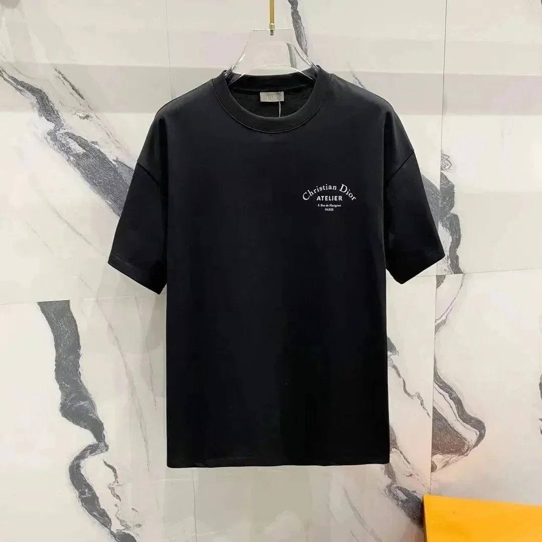 Dior T-Shirts Short-Sleeve Crewneck T-Shirt with Graphic or Embossed Monogram image 13