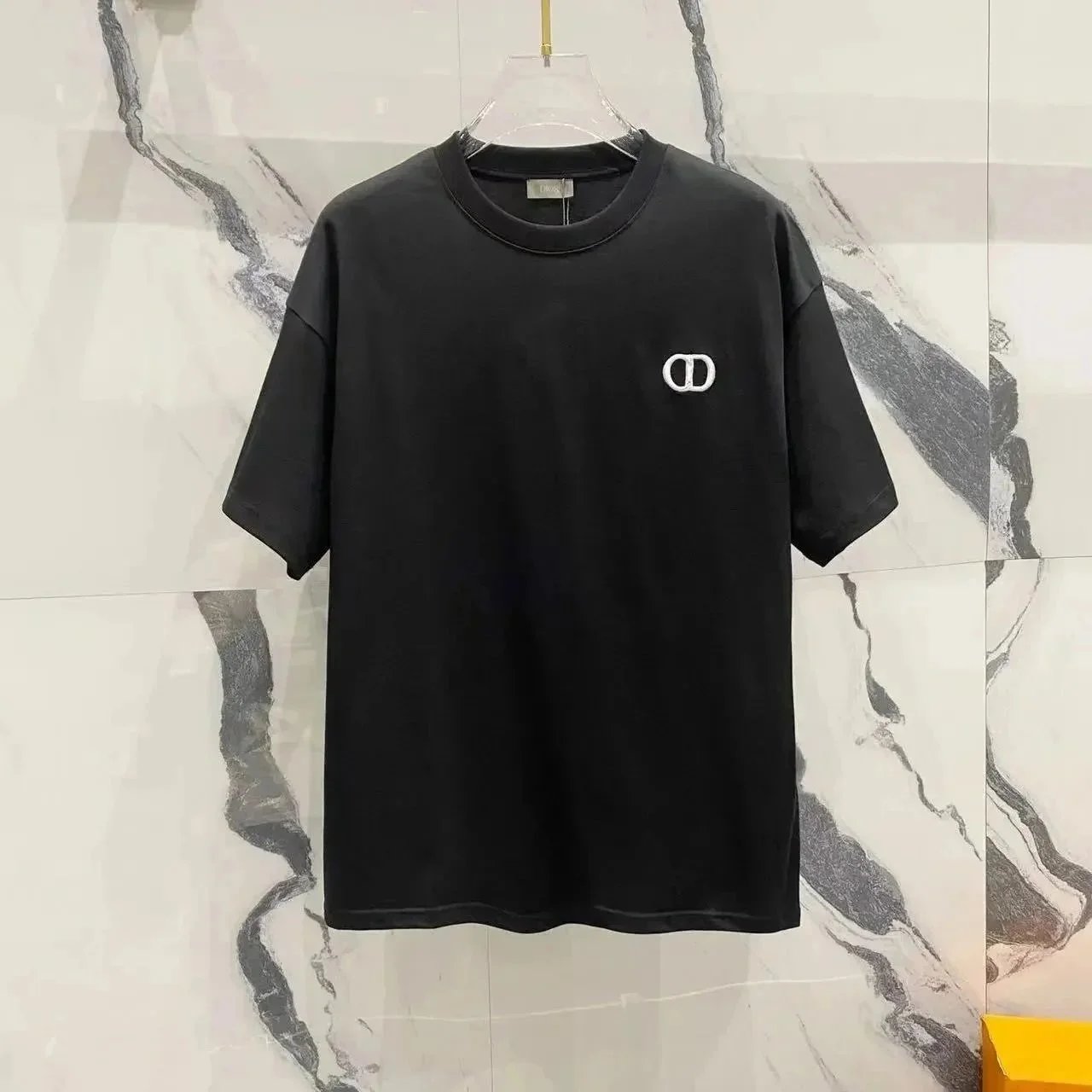 Dior T-Shirts Short-Sleeve Crewneck T-Shirt with Graphic or Embossed Monogram image 7