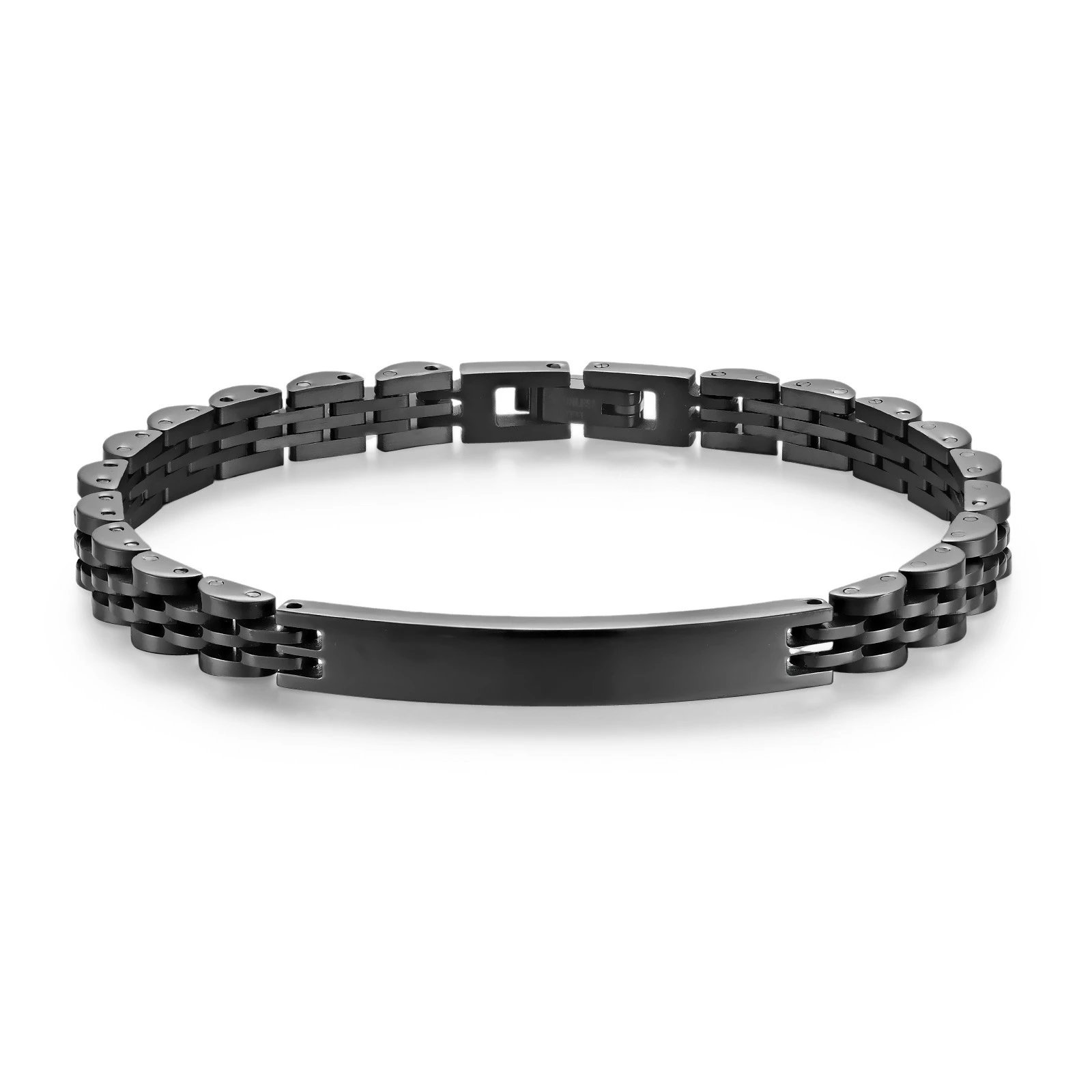 Five beads black-width 6mm 21CM]