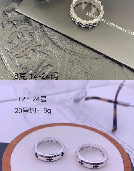 Chrome Hearts Cross Skull Ring Silver Jewelry - 20