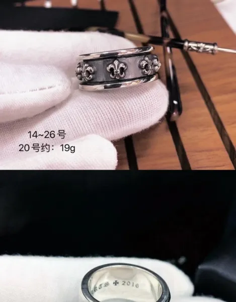 Chrome Hearts Cross Skull Ring Silver Jewelry - 28