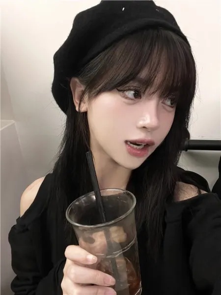 Design Classic Wool Beret Black Hat Hats - 10