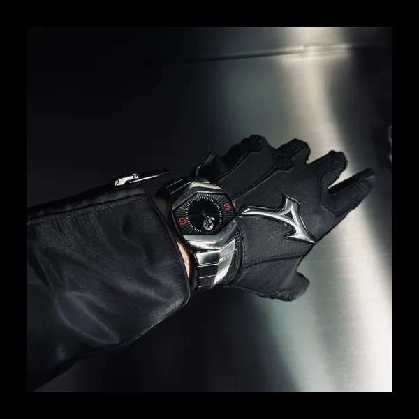 Design Hexagonal Chronograph Black and Red Watch Watches - 7