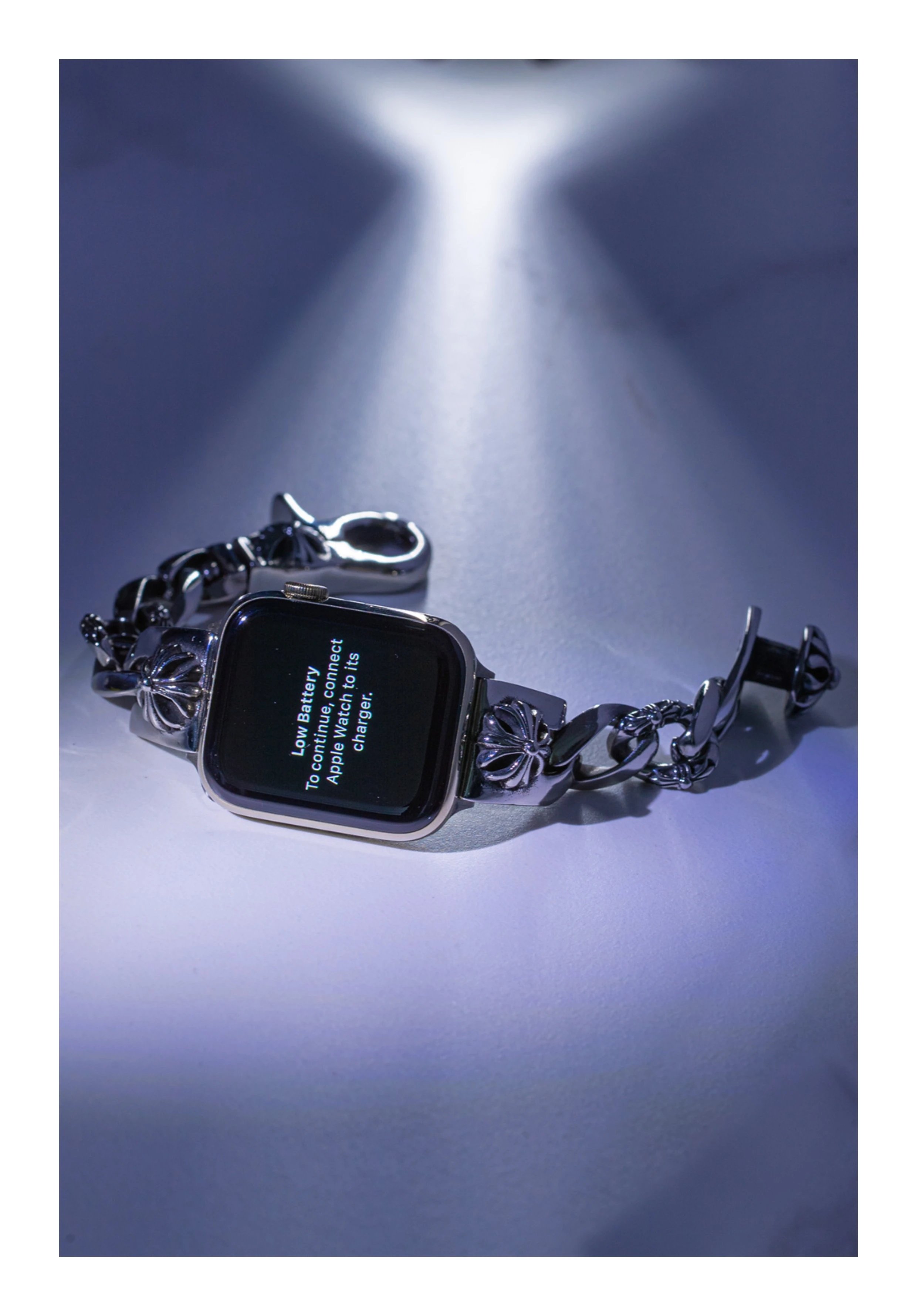 Chrome Hearts x Apple Watch Silver Floral Link Band Smartwatch Smartwatches - 5