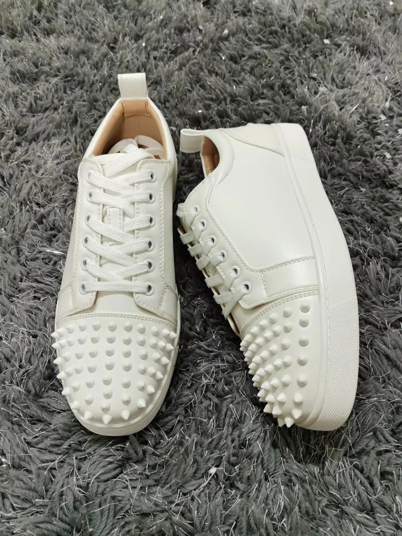 Christian Louboutin Louis Spikes Black Suede Sneakers - 3