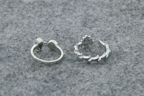 Design Spiral Coil Ring Silver Jewelry - 49