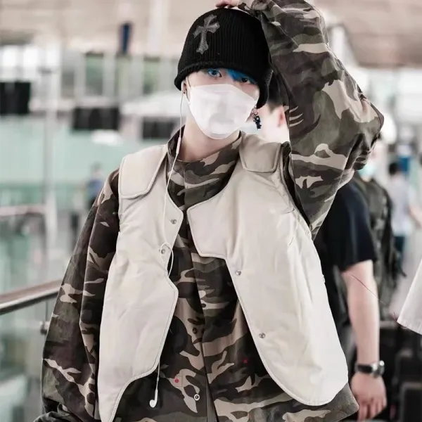 Chrome Hearts Cross Beanie Gray and White - 2