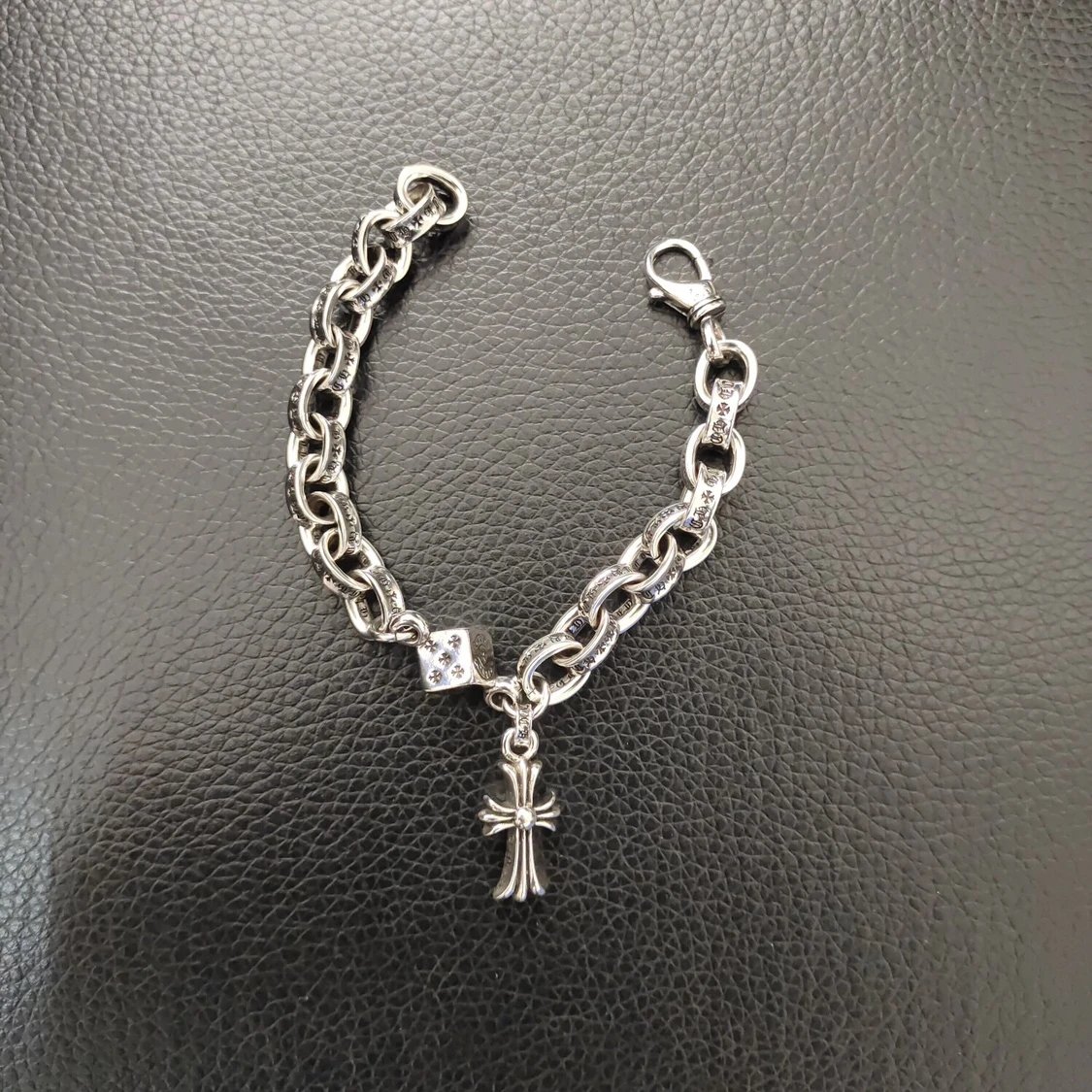 Chrome Hearts Vintage Bracelet — silver sieve cross order note hand circu colorway — USFans Spreadsheet photo