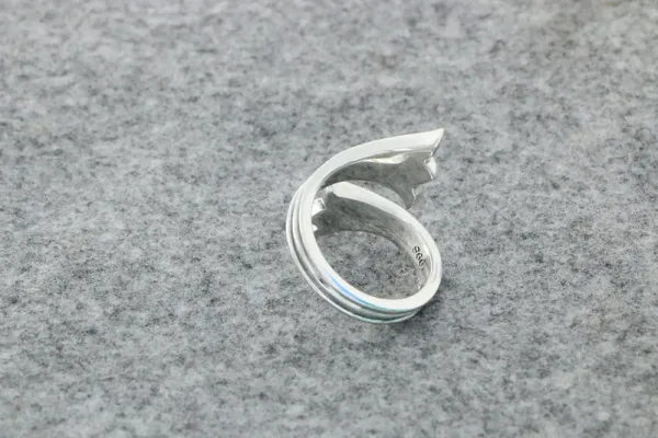 Design Spiral Coil Ring Silver Jewelry - 39