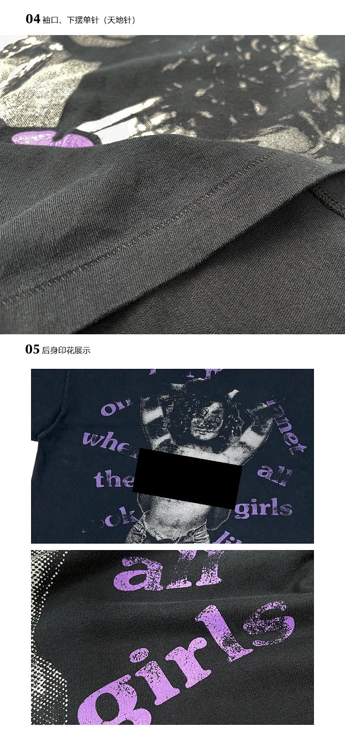 Design Janet Jackson Graphic Print Navy T-Shirt product detail 17 in Litbuy spreadsheet finds
