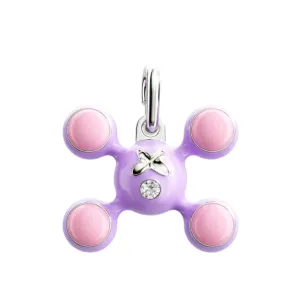 Tiffany & Co. Return to Tiffany™ X Charm Purple and Pink Enamel Pendant Jewelry