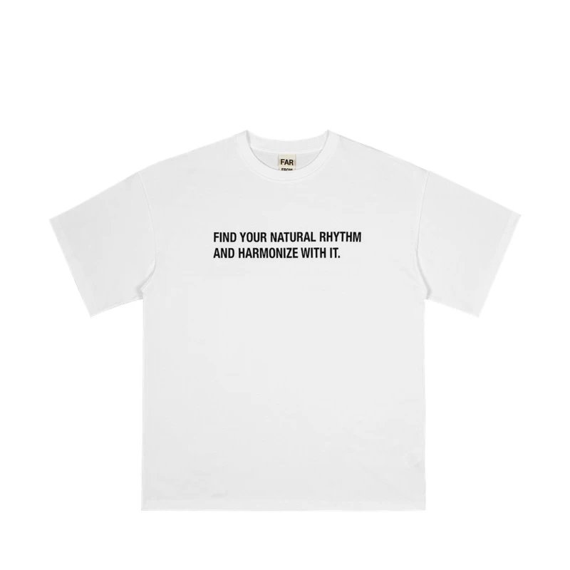 Far Archive White Slogan Cotton Streetwear T-Shirt