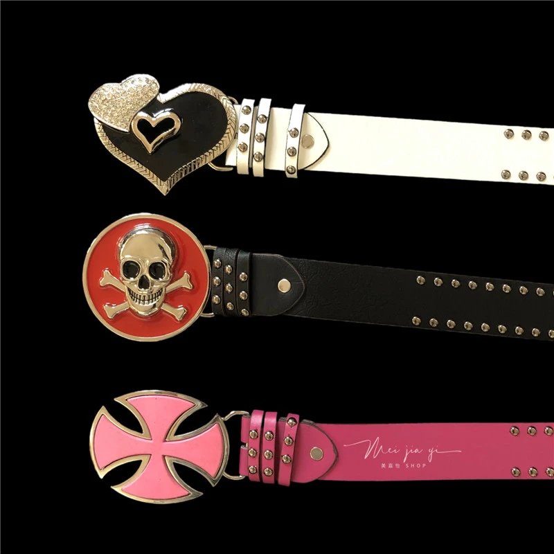 Unbranded Belts Studded novelty buckle belt image 6