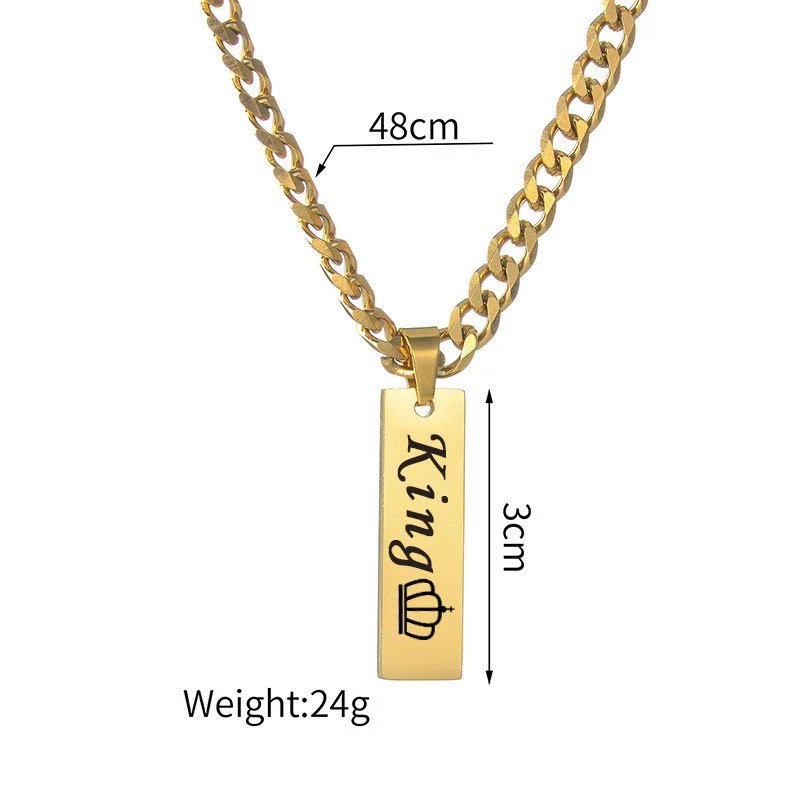 Gold Necklace Engraving