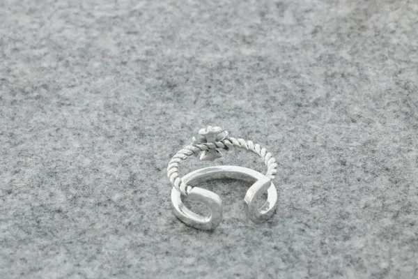 Design Spiral Coil Ring Silver Jewelry - 35