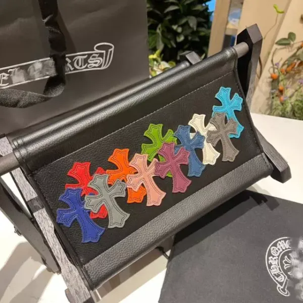 Chrome Hearts Cross Patch Leather Clutch Multicolor Clutches - 1