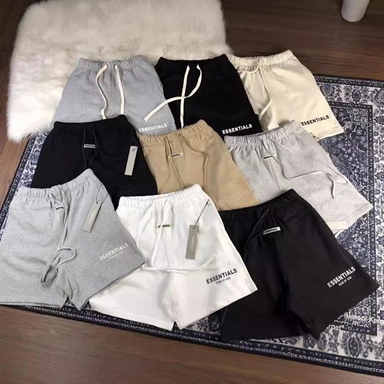 New ESSE letters reflective embroidery limited shorts casual pants men and women 131570