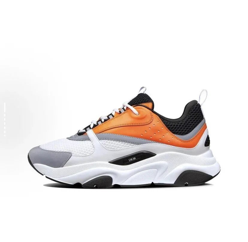 white, orange and black