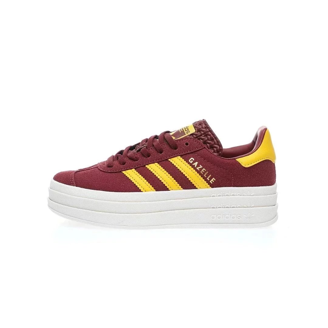 Adidas Originals Gazelle Bold — Wine Red Yellow IF5195 colorway — USFans Spreadsheet photo