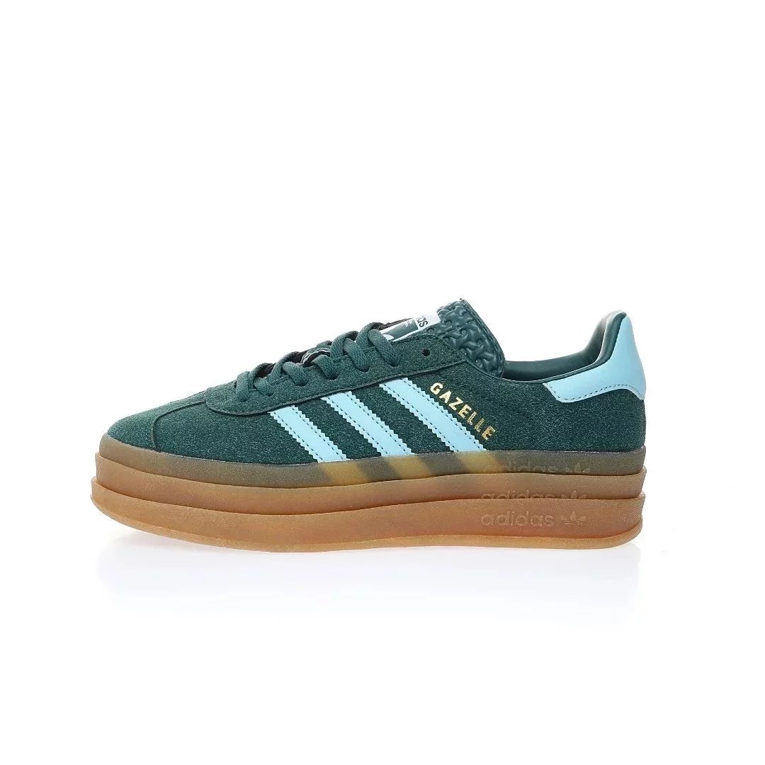 Adidas Originals Gazelle Bold — Dark green light blue IG9989 colorway — USFans Spreadsheet photo