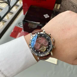 thumbnail for 百达-翡丽- PatekPhilippe‼精品男士腕表镂空飞轮真皮腕表全自动机械表男装时装手表