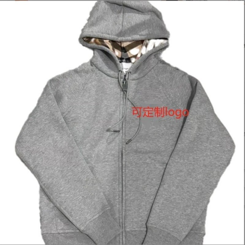 跨境欧美站巴家同款高品质英伦风连帽女卫衣秋冬夹克开衫订z刺绣 4