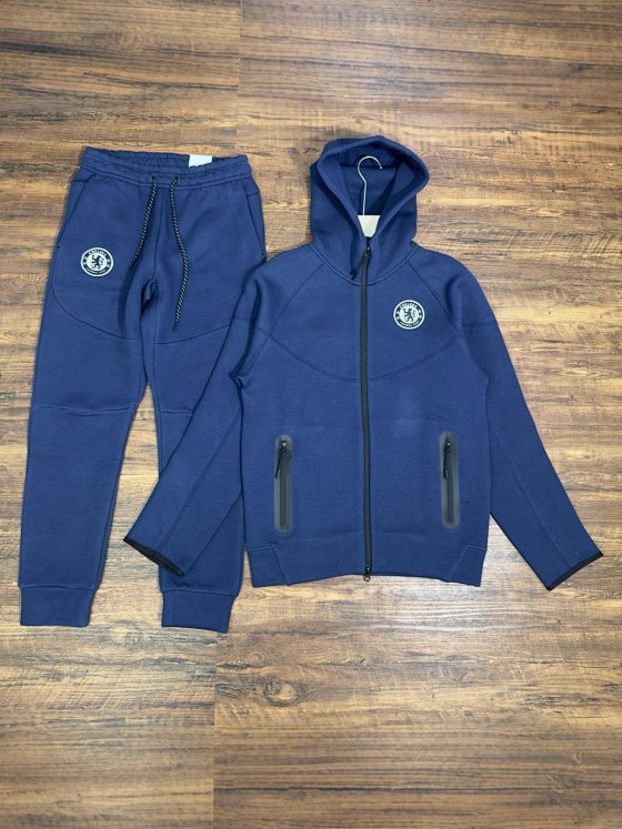 25 year new TECH FLEECE men's Chelsea team season sports hooded jacket pants