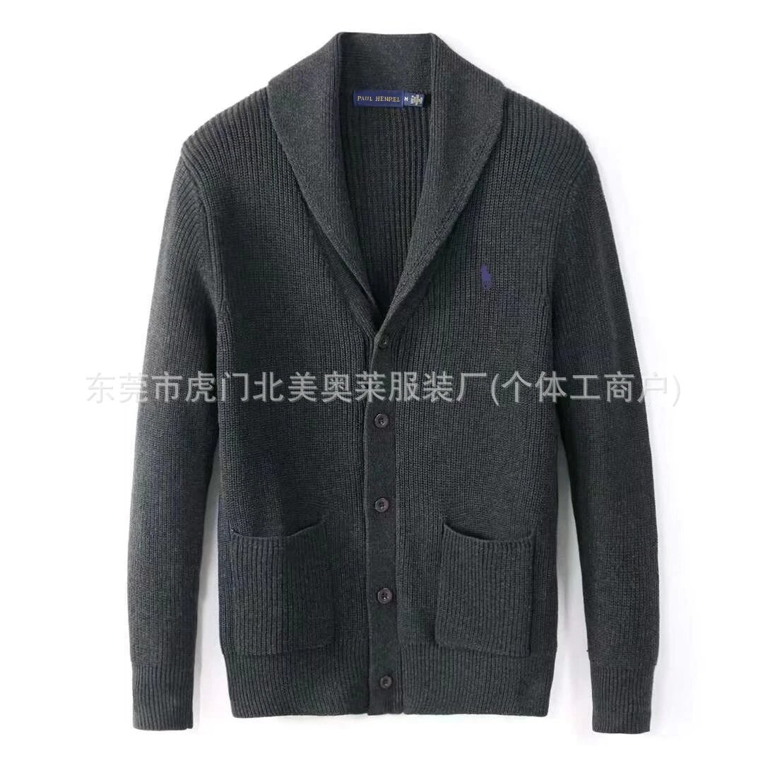冬季新款原单RL小马标保罗男士翻领毛衣开衫外套针织衫男纯棉毛衫 4