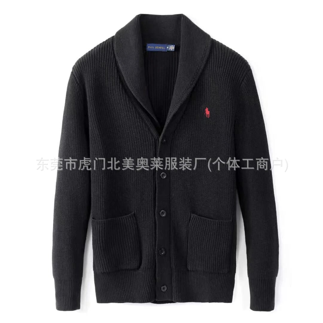 冬季新款原单RL小马标保罗男士翻领毛衣开衫外套针织衫男纯棉毛衫 3