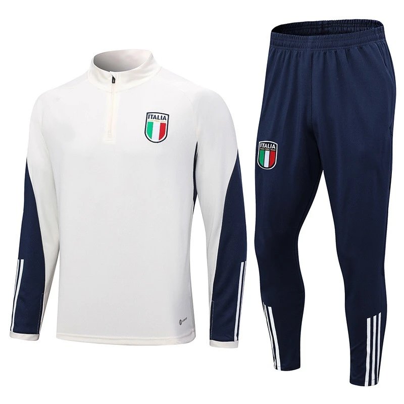 Adidas Italy Training Set 2-Piece White Navy