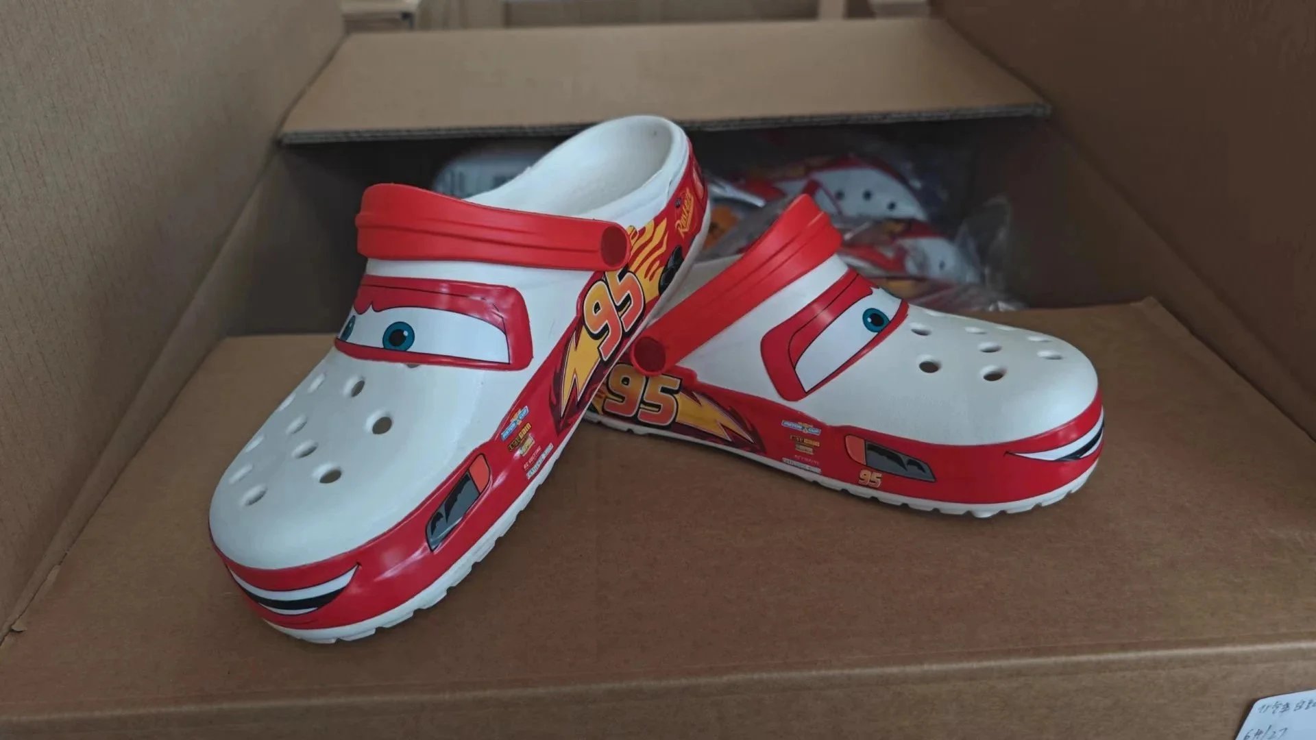 McQueen car shoes white