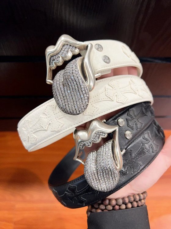 New Cross Pendant Belt Unisex Genuine Leather Waist Belt Fashion Casual Decorative Jeans Belt-CAT