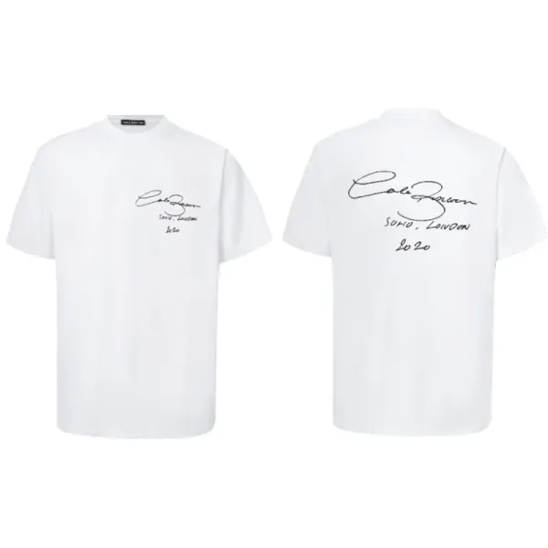 Cole Buxton Signature Script White T-Shirt - 1