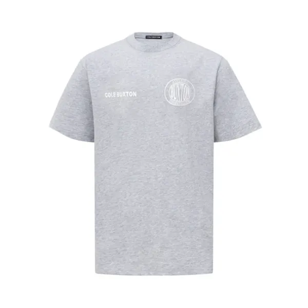 Cole Buxton Logo Print Heather Gray T-Shirt - 1