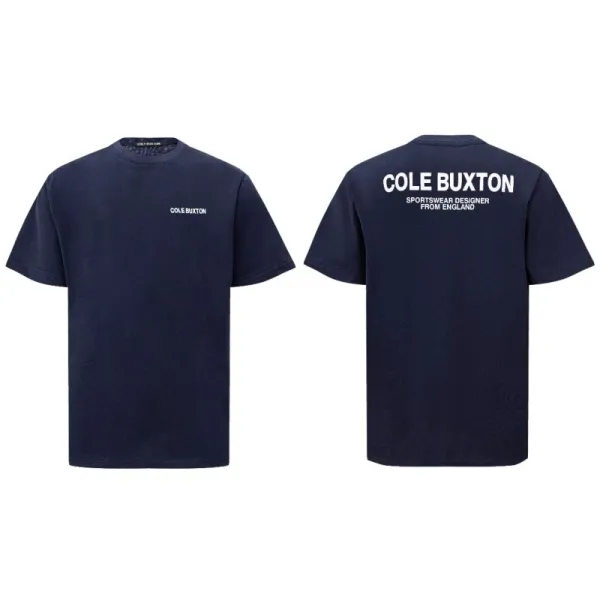 Cole Buxton Minimalist Logo Navy T-Shirt - 1