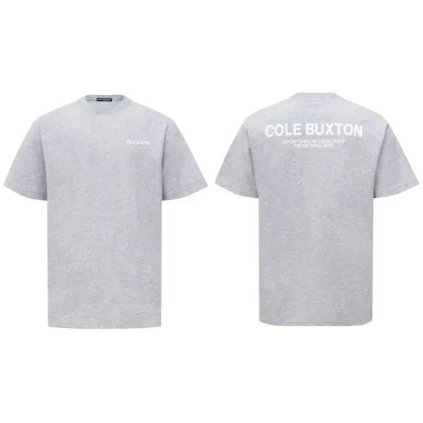 Cole Buxton Minimalist Logo T-Shirt Gray - 1