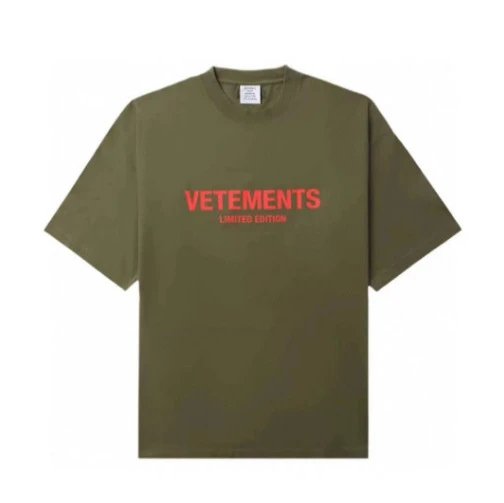 VETEMENTS Limited Edition Logo T-Shirt Olive Green