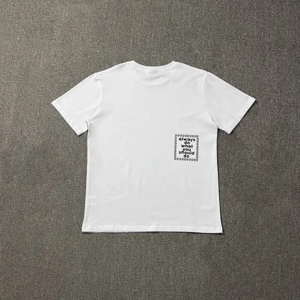 Design Graffiti Script Print Black T-Shirt - 11