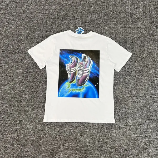 Design Graffiti Script Print Black T-Shirt - 43