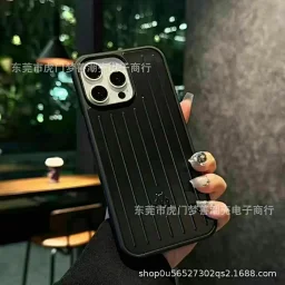 thumbnail for New Aluminum Alloy Apple Black Luggage Full Package Phone Case Apple 16 ProMax 15 14