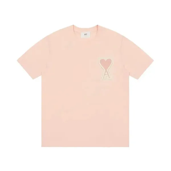 Ami Paris Ami de Coeur Patch T-Shirt Oversized Cotton Tee - 11