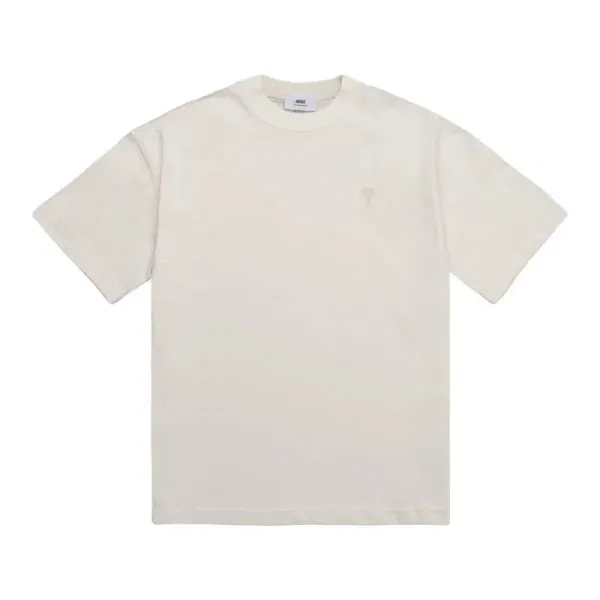 Ami Paris Ami de Coeur Patch T-Shirt Oversized Cotton Tee - 23
