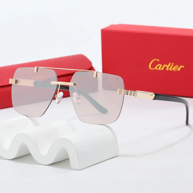 Cartier Eyewear Assorted metal-frame sunglasses designs product detail image 5