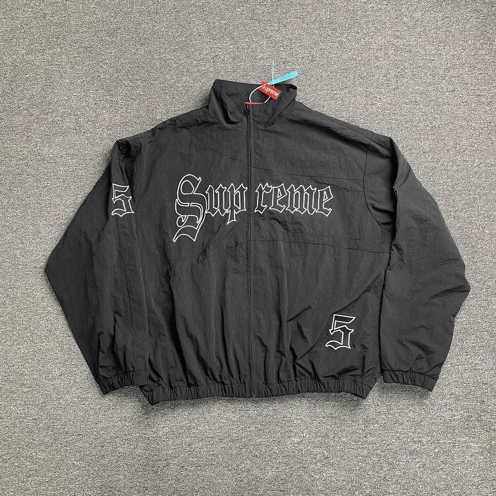 Supreme Hoodies & Sweatshirts Logo Hoodie with Contrast Stitching — Black/Logo Top