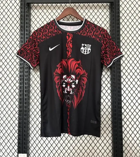 Nike FC Barcelona Lion Graphic Black Red Jersey - 1