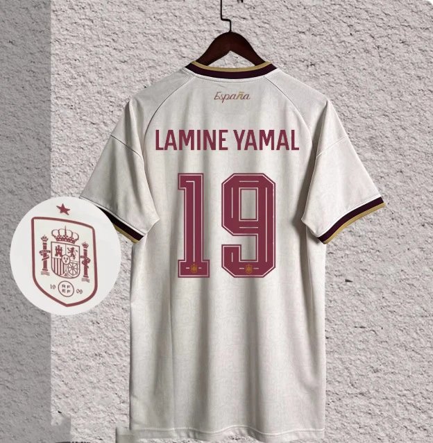 adidas x Spain 2024/25 Lamine Yamal #19 Home Fan Jersey White