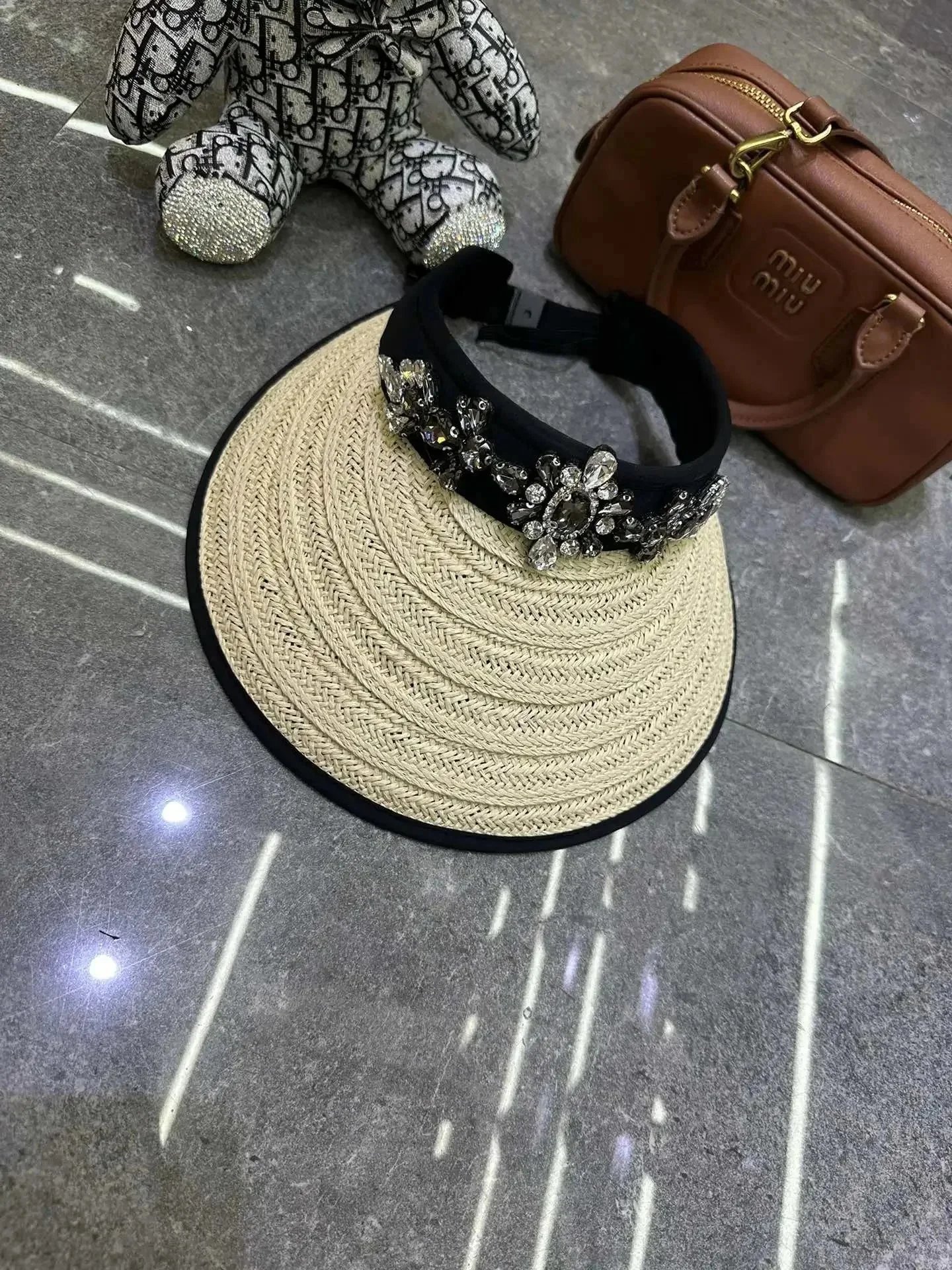Chanel Hats Logo-Embroidered Baseball Caps and Bow Straw — 6