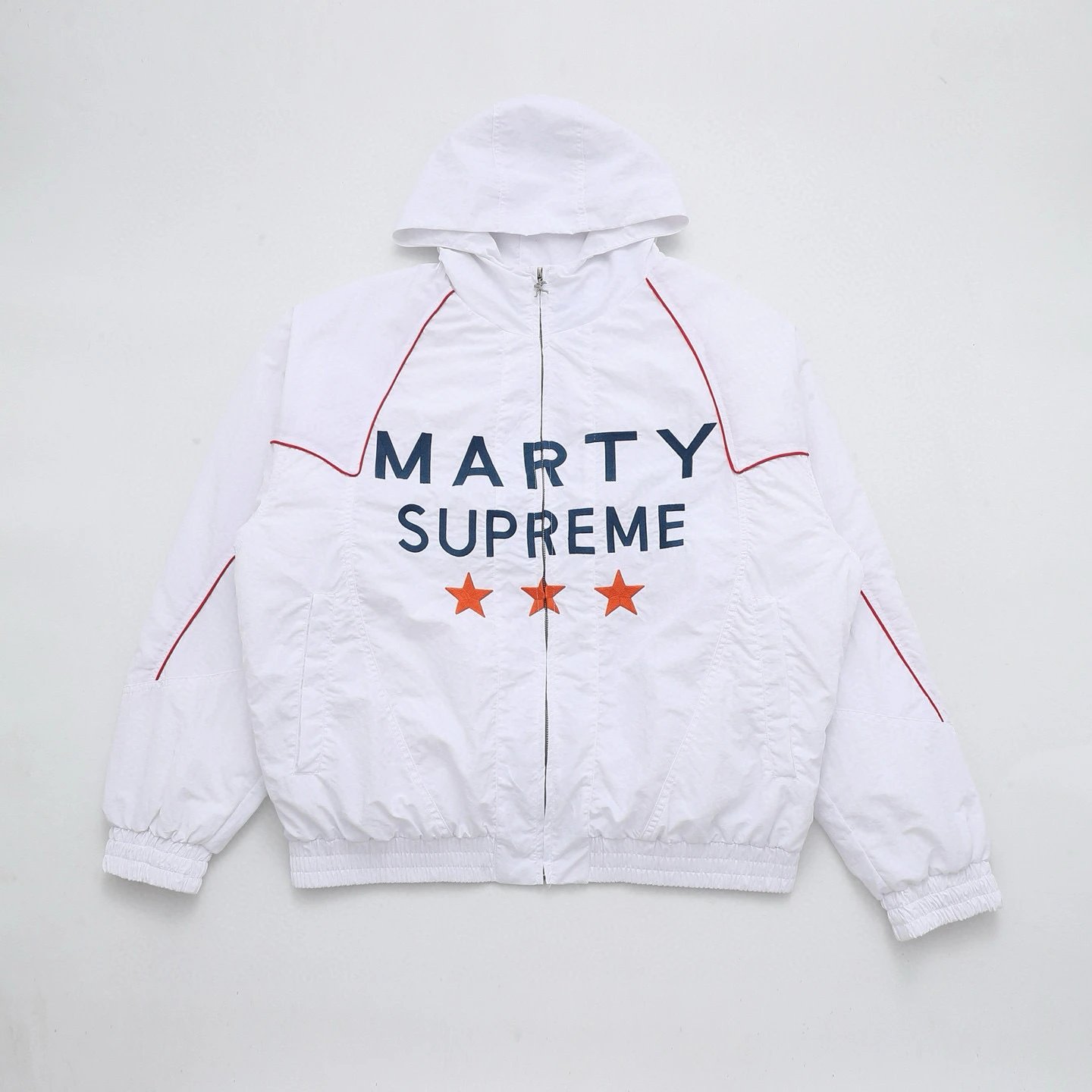Supreme Hoodies & Sweatshirts Logo Hoodie with Contrast Stitching — White/Cotton-lined style