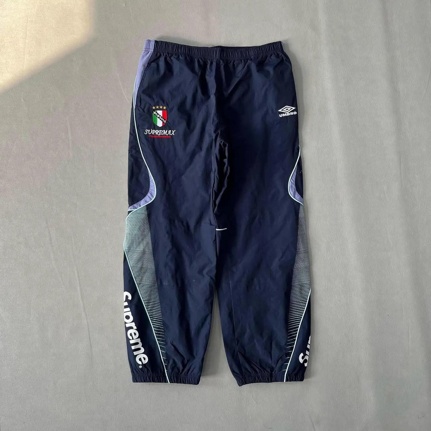 Supreme Hoodies & Sweatshirts Logo Hoodie with Contrast Stitching — Blue/soccer pants